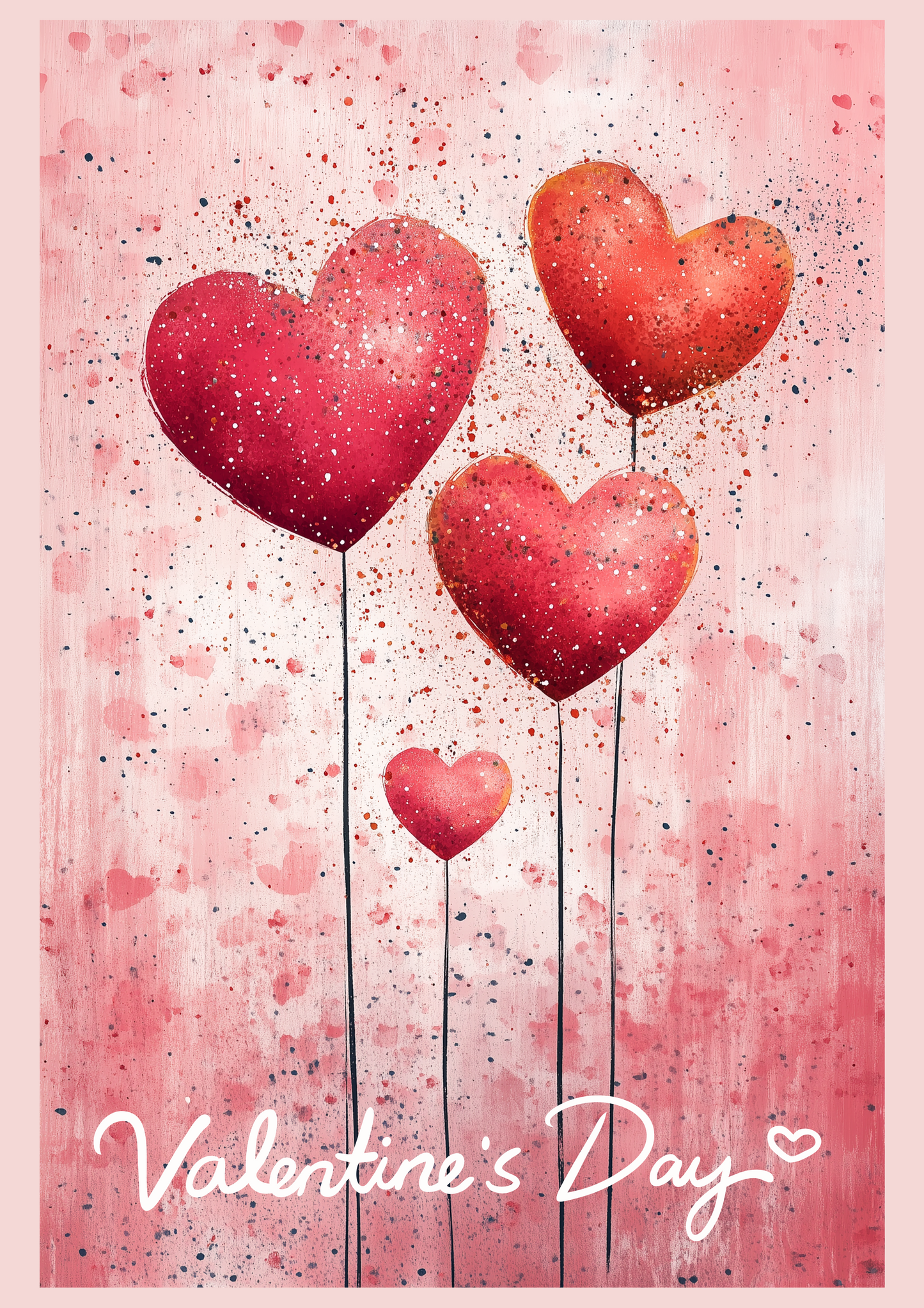 Digital Valentine's Day postcard