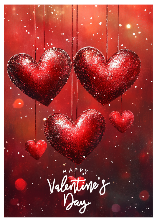 Digital Valentine's Day postcard