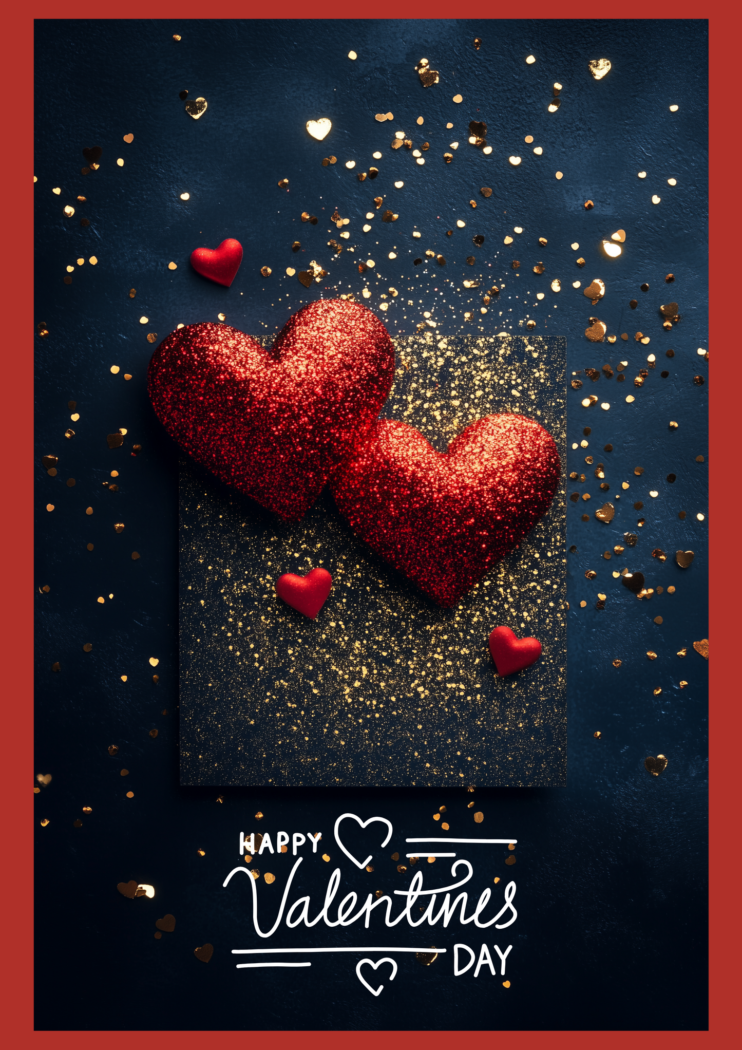 Digital Valentine's Day postcard